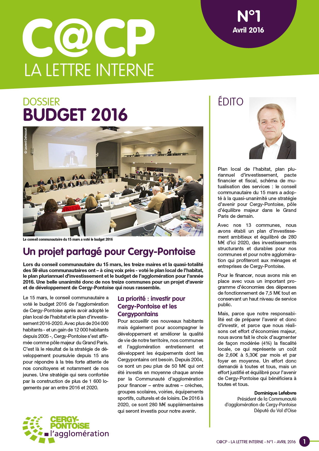 Ville de Cergy & l’agglomeration - Lettre d'information